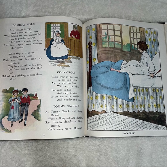 The Real Mother Goose 1944 hardback book of rhymes vintage - Picture 11 of 16